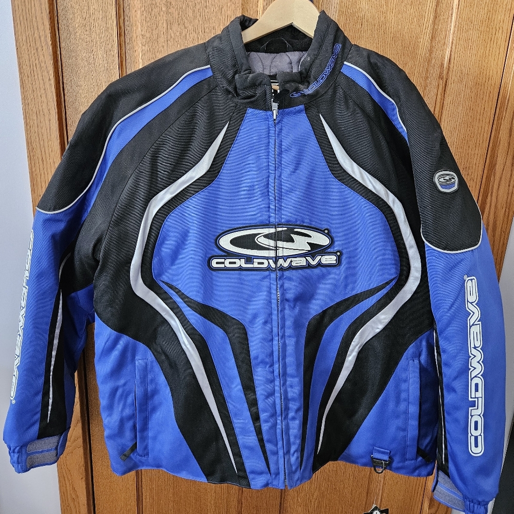 Mens Coldwave Snowmobile jacket, size XXL, blue and brand new with tags